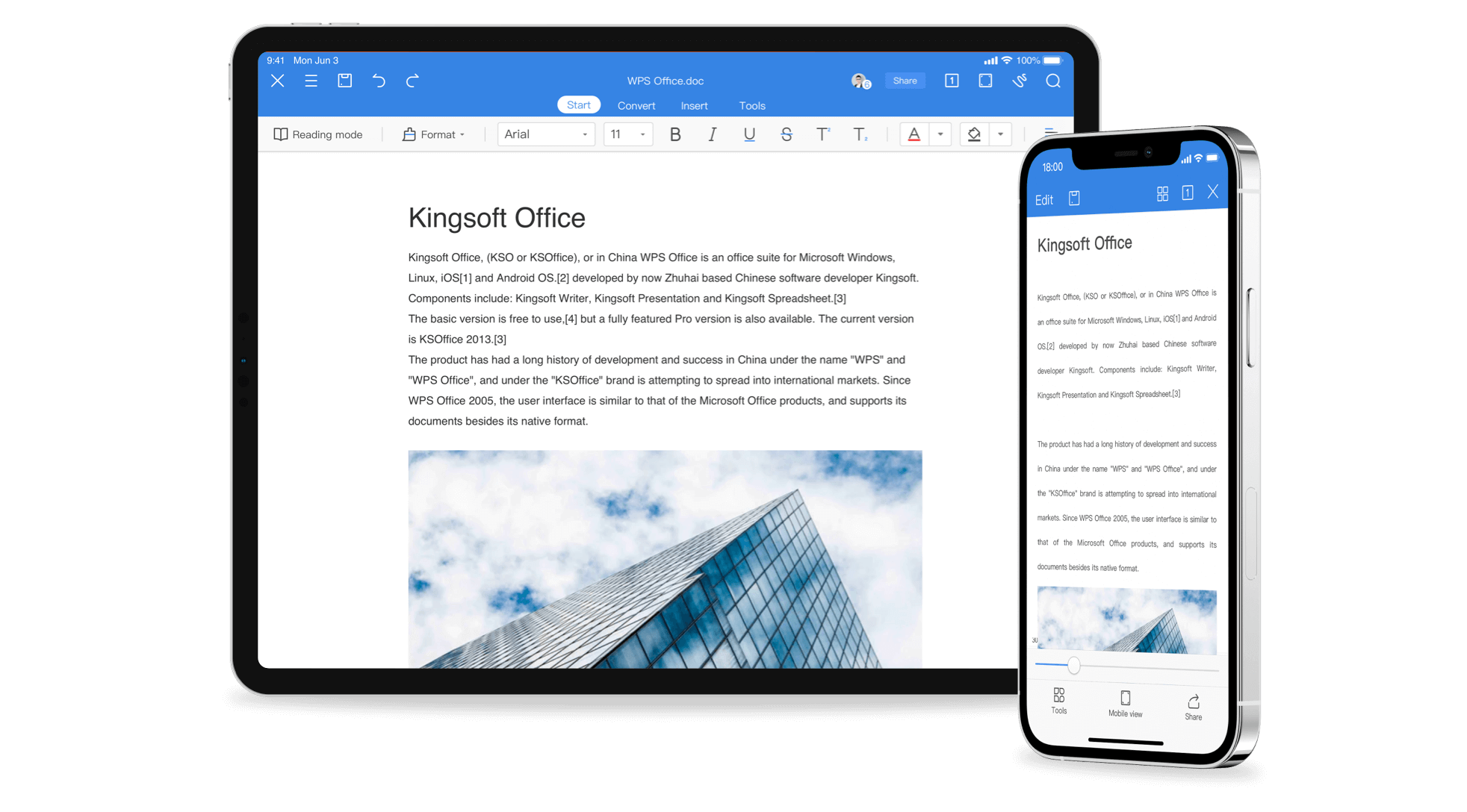 免費的全功能 iOS/iPadOS �?Office 套件